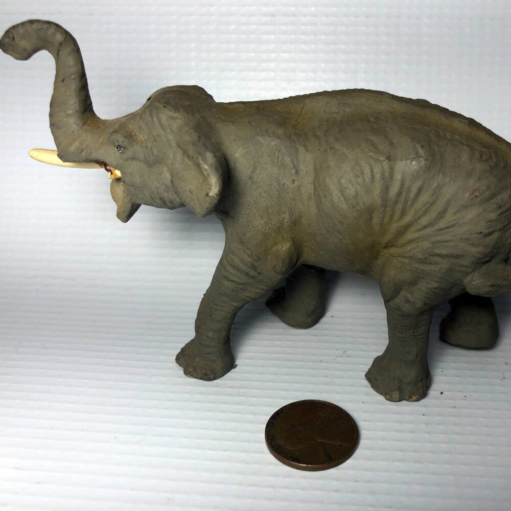 Vintage Pre-War Pfeiffer / Hausser Elastolin Composite Elephant - Rare